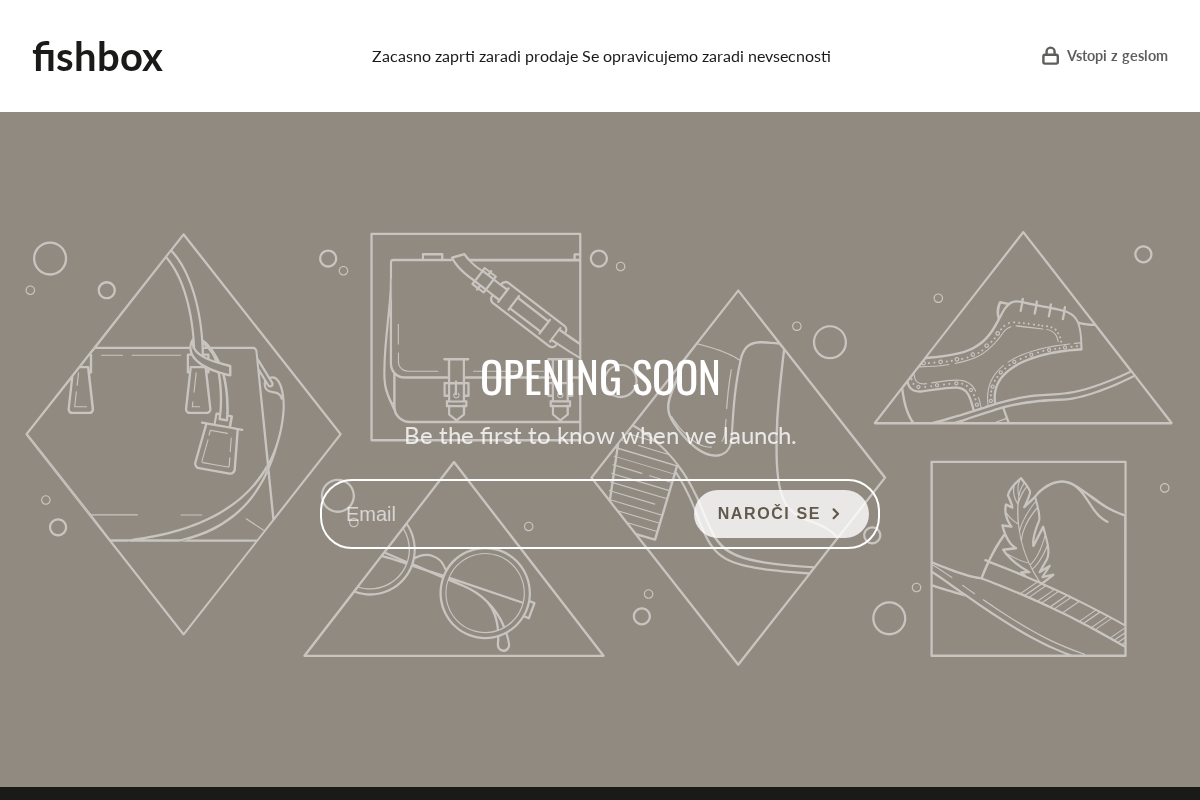 Fishbox homepage screenshot