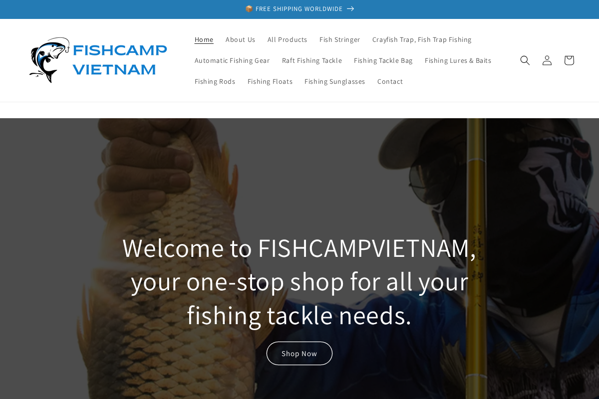 fishcampvietnam.com homepage screenshot