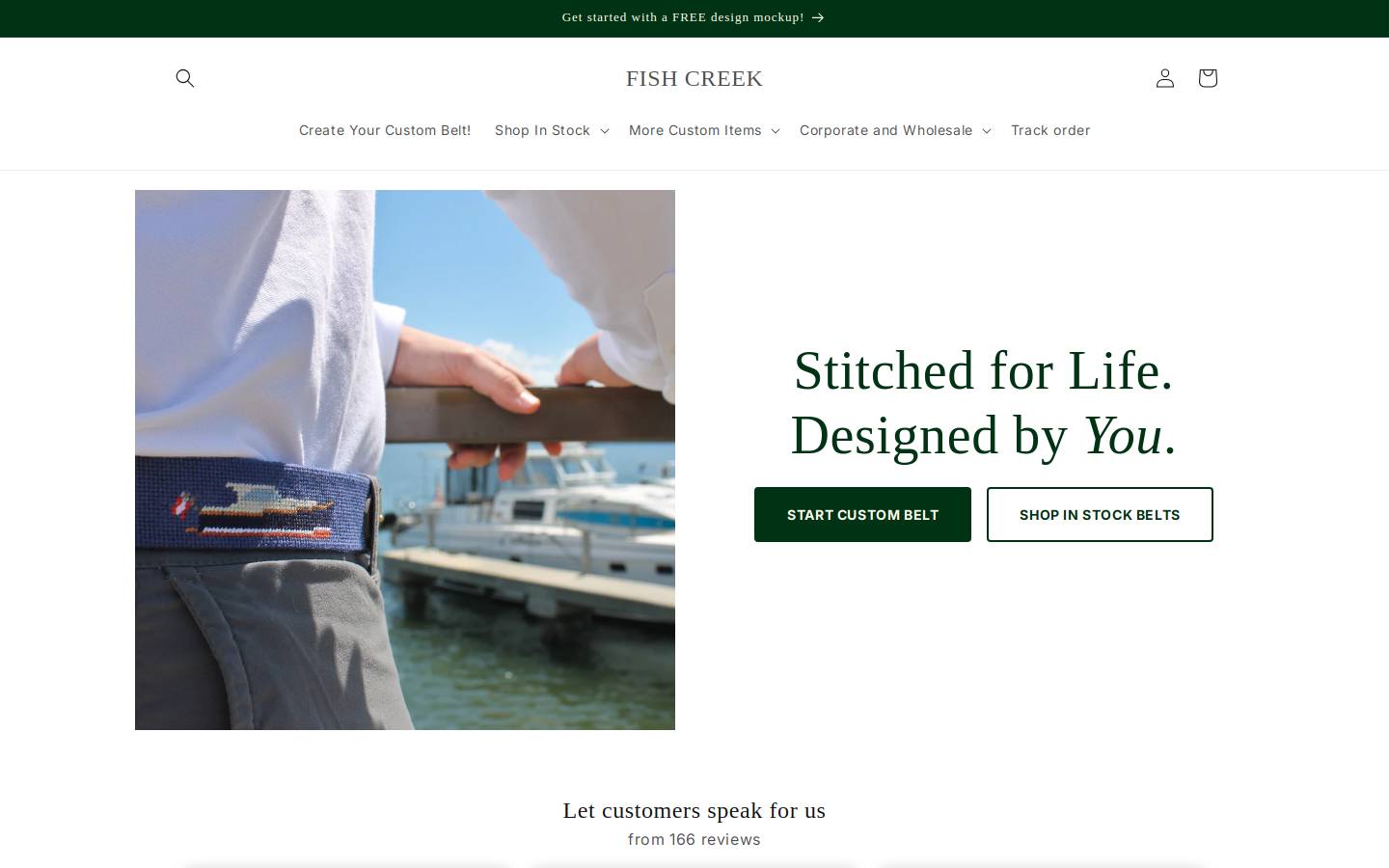 fishcreekbrands.com homepage screenshot