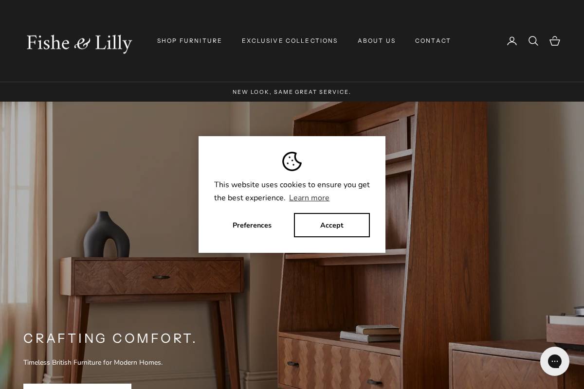 fisheandlilly.com homepage screenshot