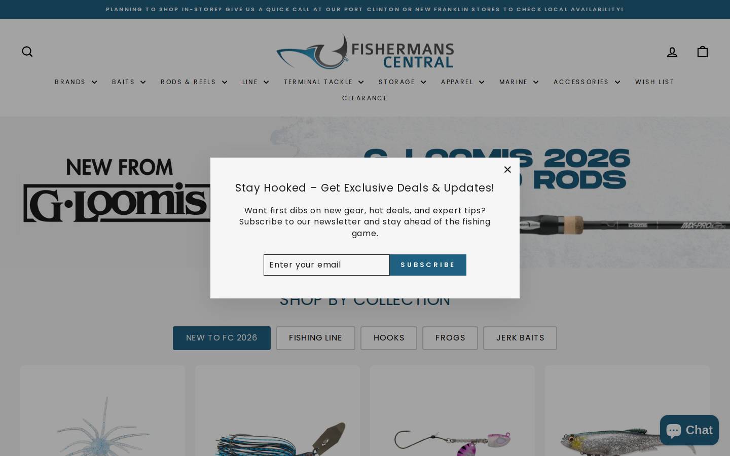 fishermanscentral.com homepage screenshot
