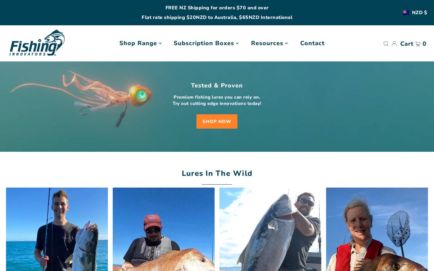 fishinginnovators.com homepage screenshot