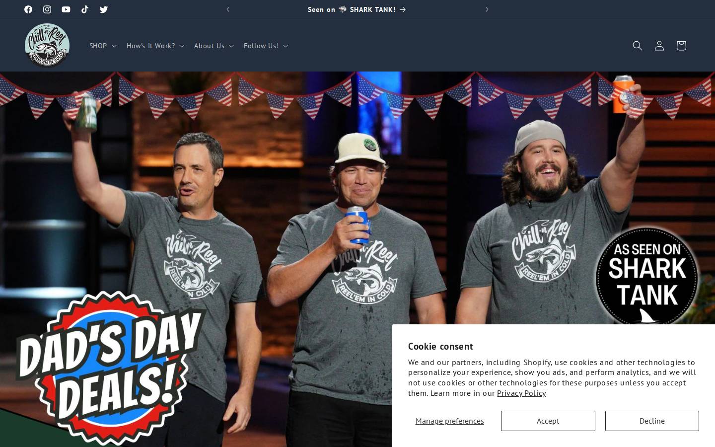 fishingkoozie.com homepage screenshot