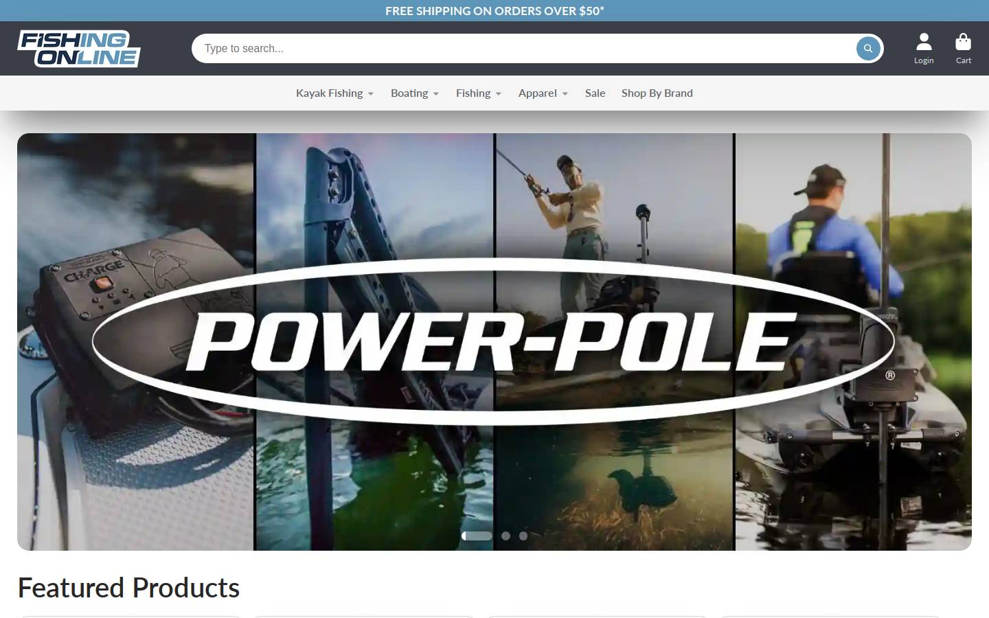 fishingonline.com homepage screenshot
