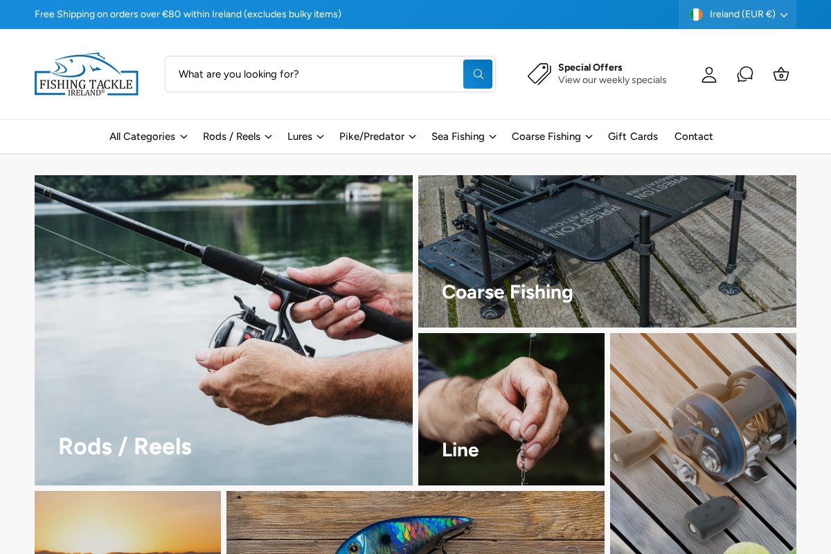 fishingtackleireland.ie homepage screenshot