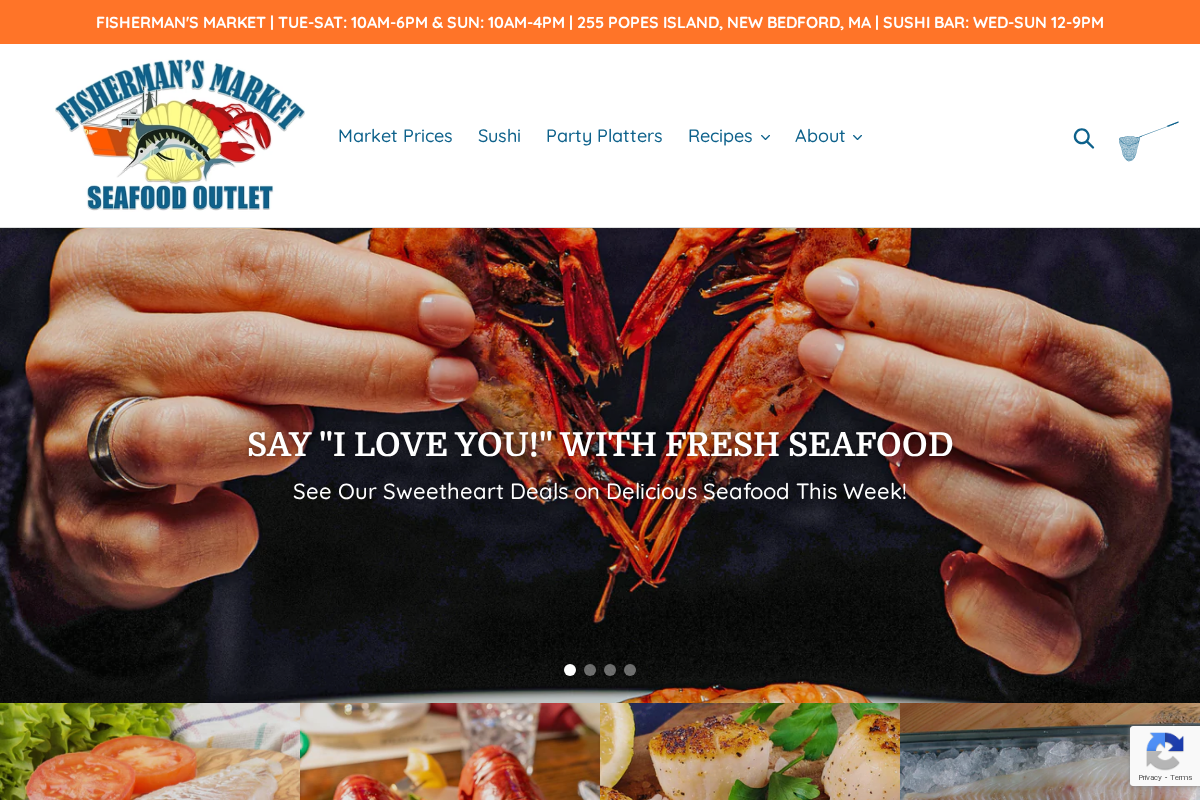 fishmanmkt.com homepage screenshot