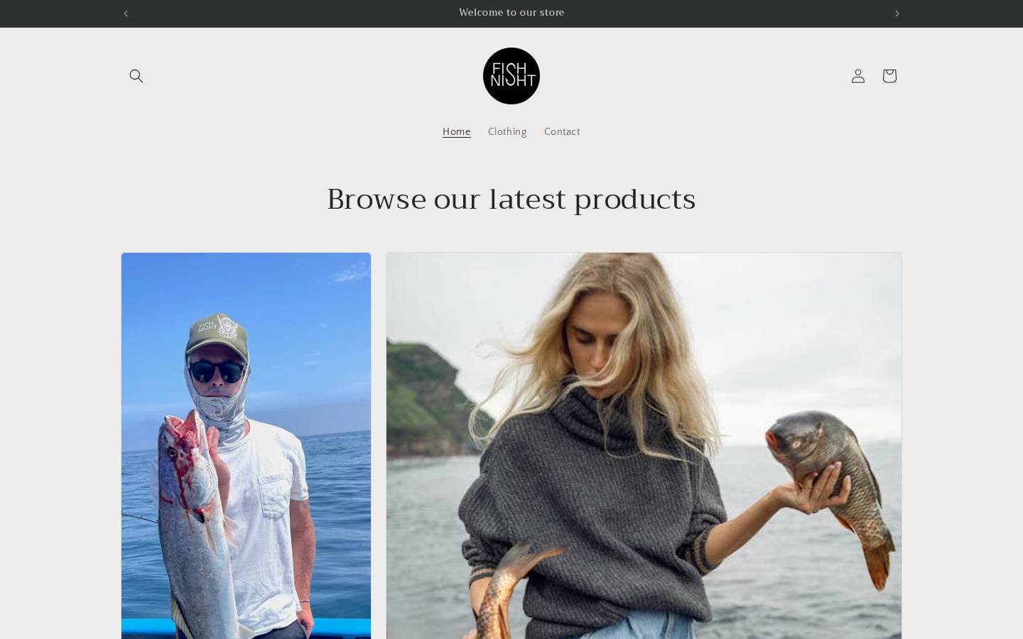 fishnight.com homepage screenshot