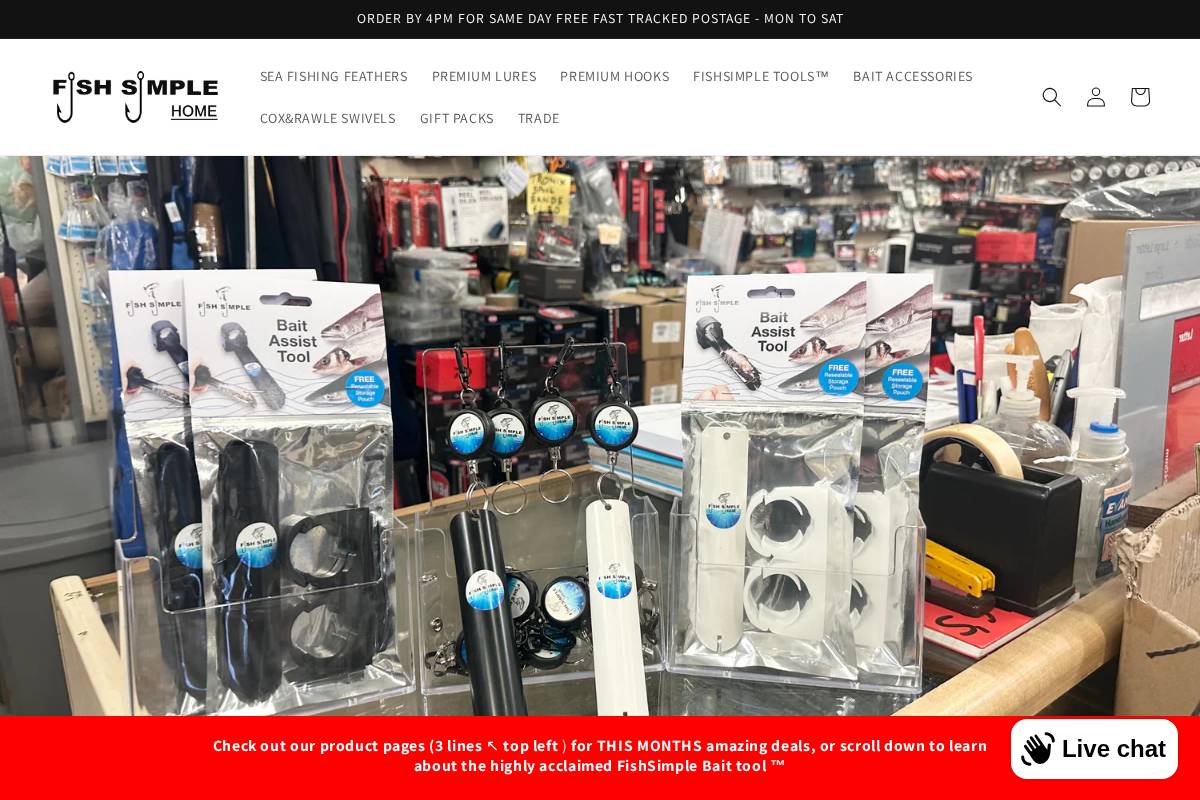 Fishsimple homepage screenshot