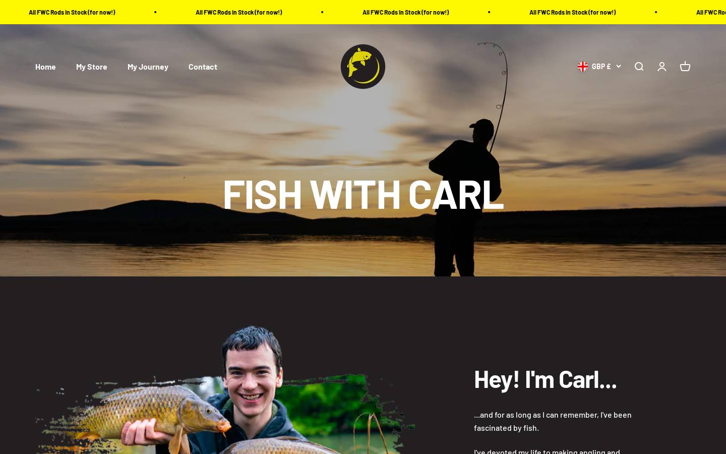 fishwithcarlstore.com homepage screenshot