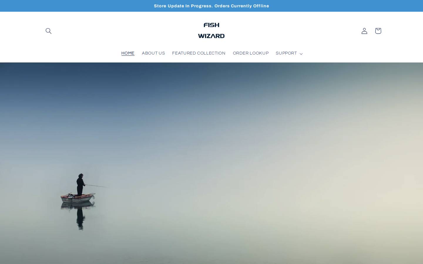 fishwizardstore.com homepage screenshot