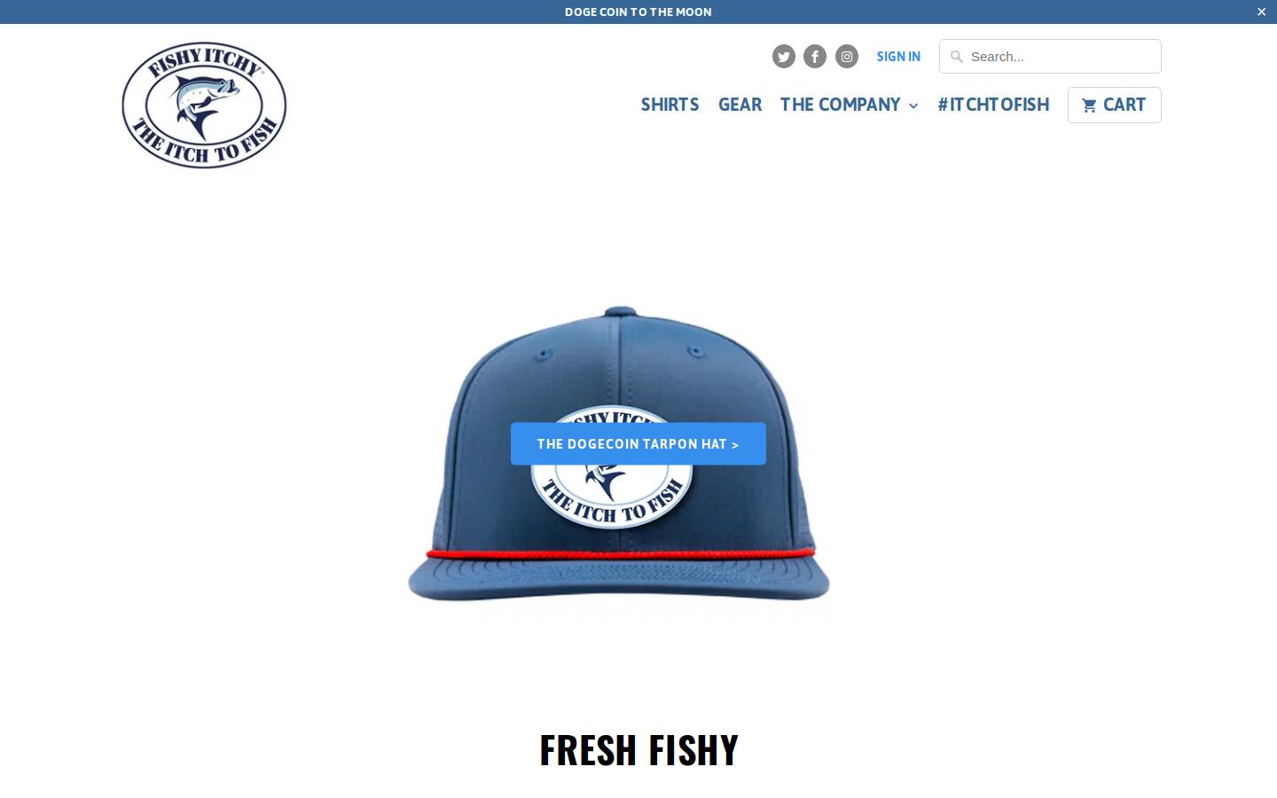 fishyitchy.com homepage screenshot