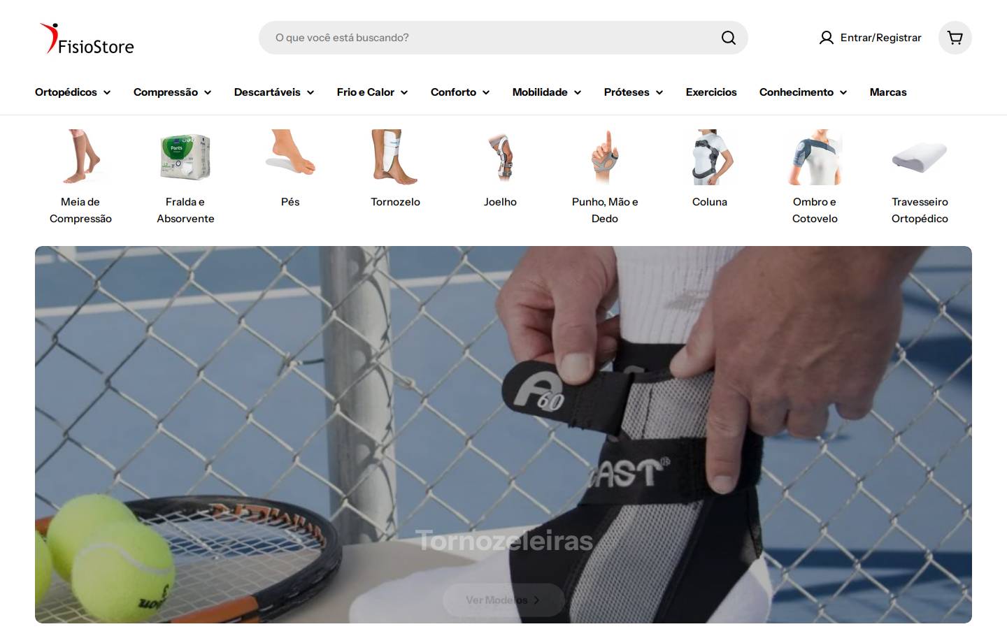 fisioestore.com.br homepage screenshot