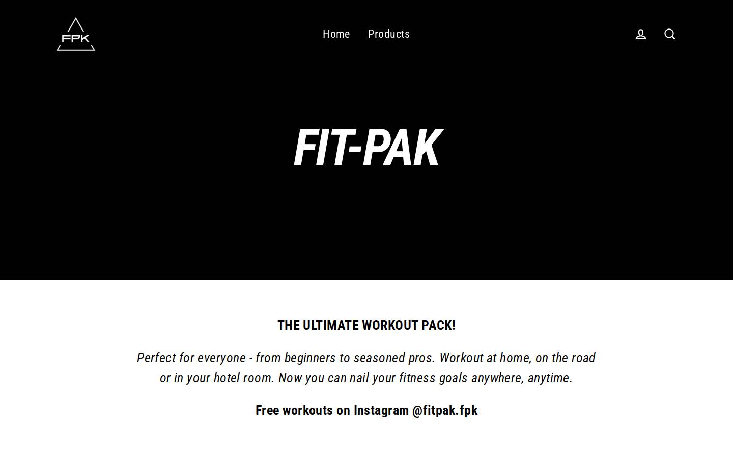 fit-pak.com homepage screenshot