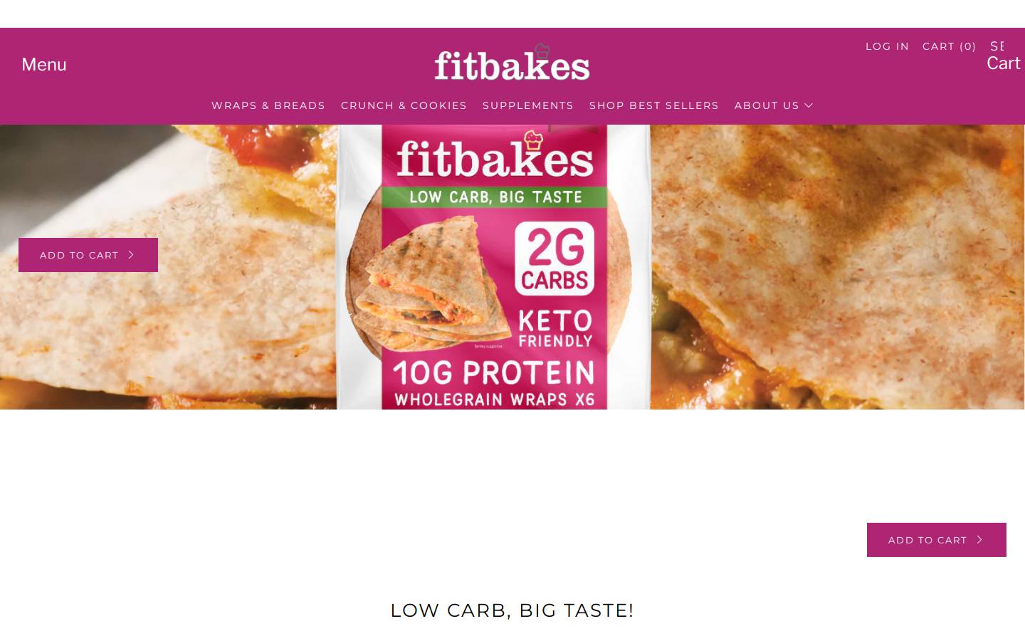 fitbakes.co homepage screenshot
