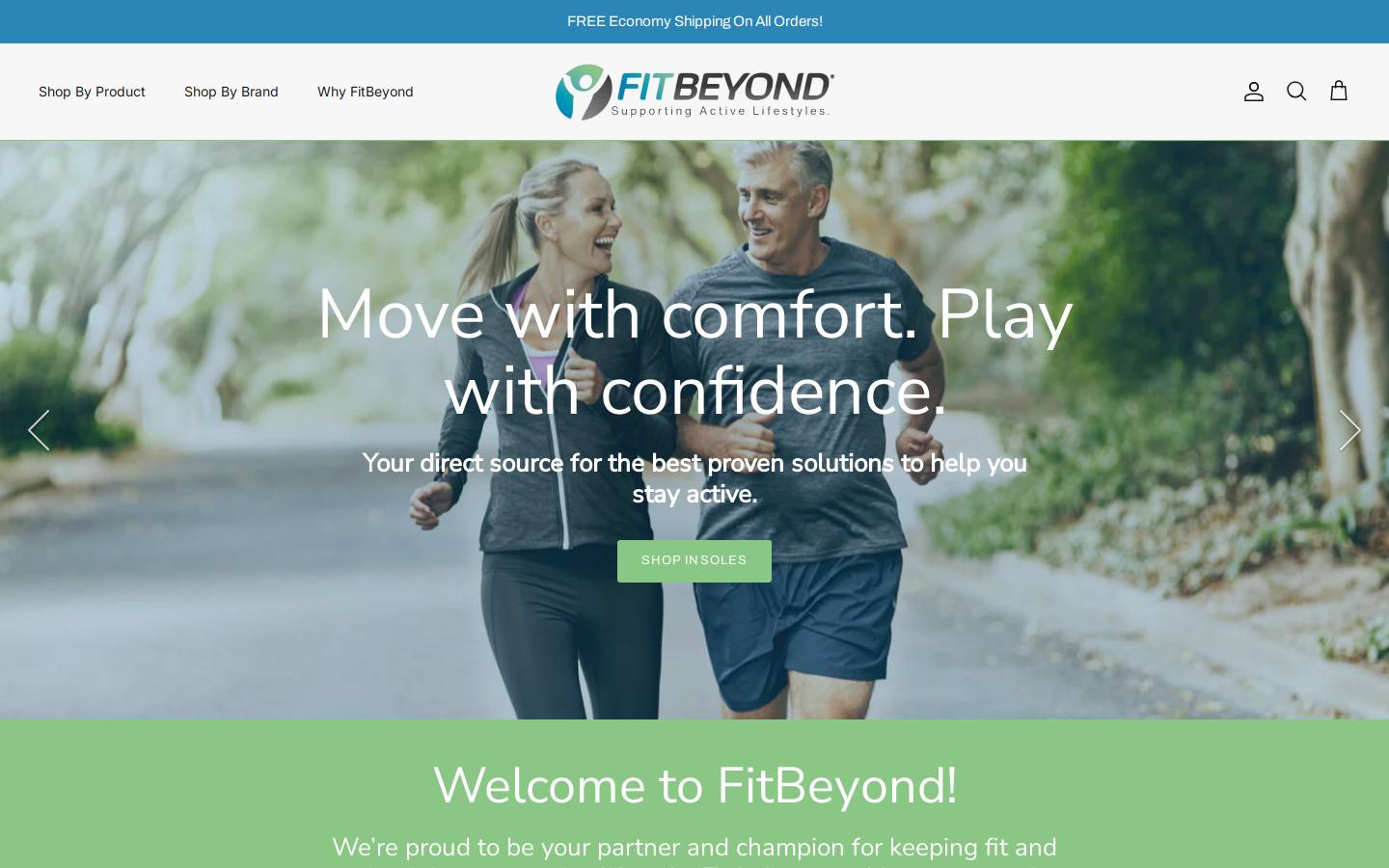 fitbeyond.com homepage screenshot