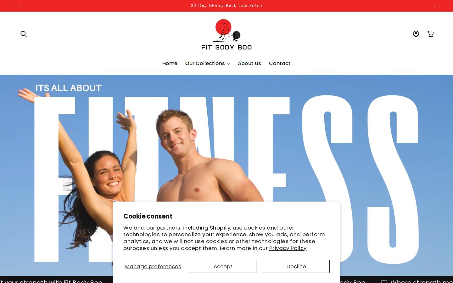 fitbodyboo.com homepage screenshot
