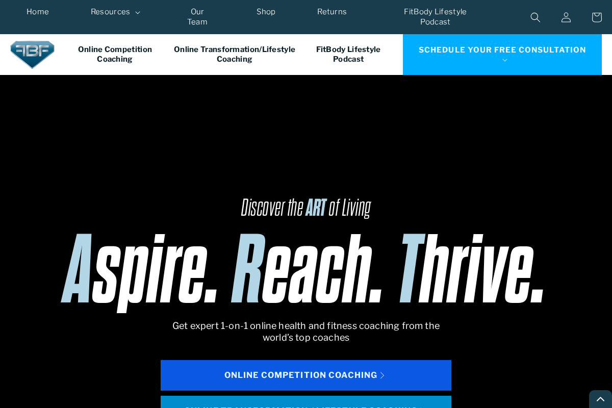 fitbodyfusion.com homepage screenshot