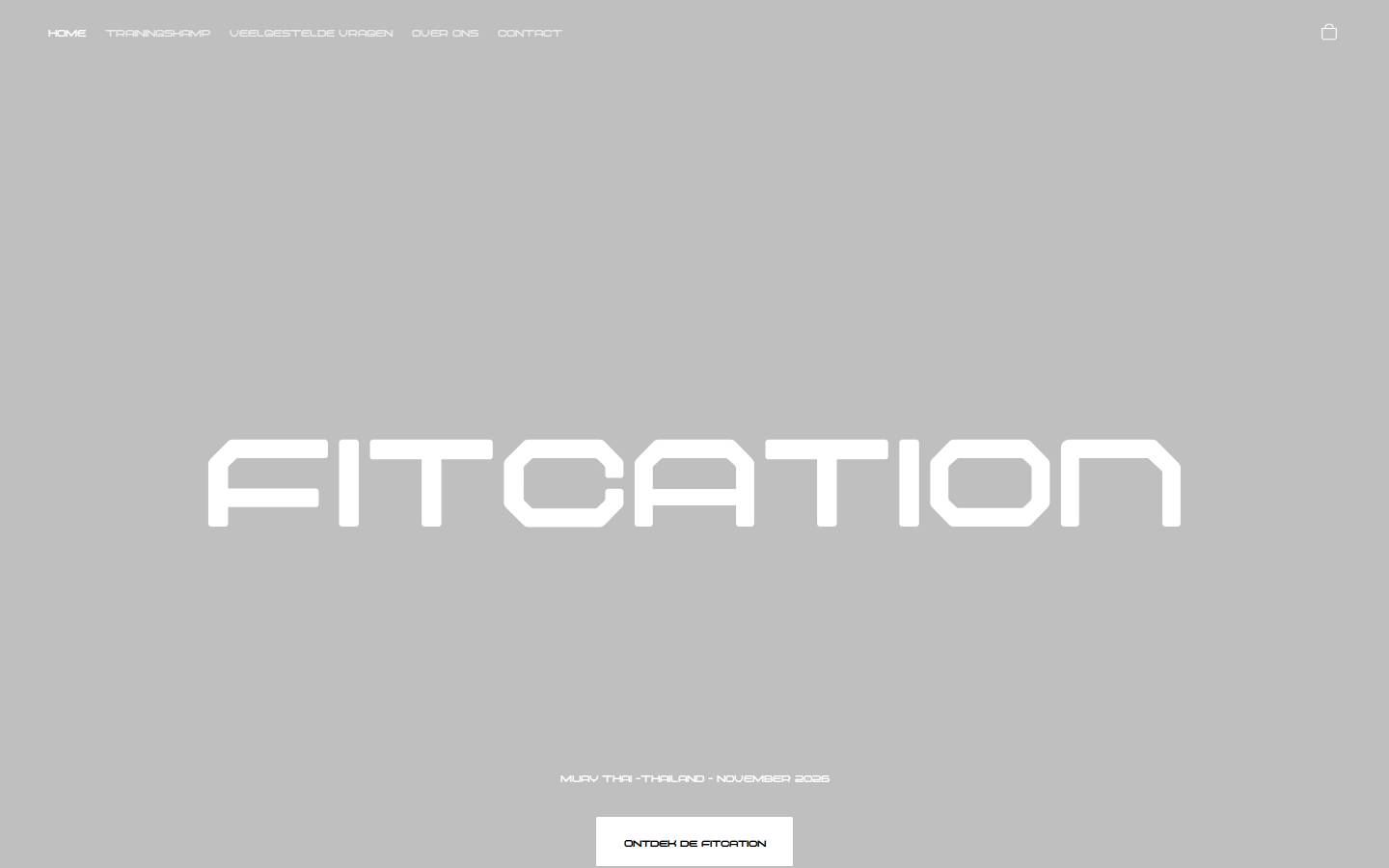 fitcation.nl homepage screenshot
