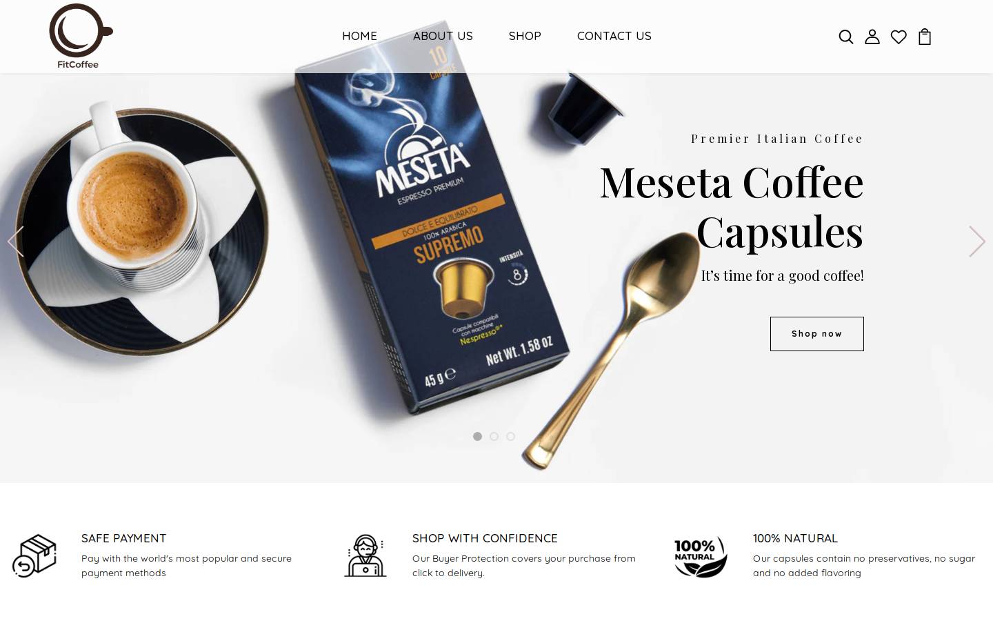 fitcoffeeusa.com homepage screenshot