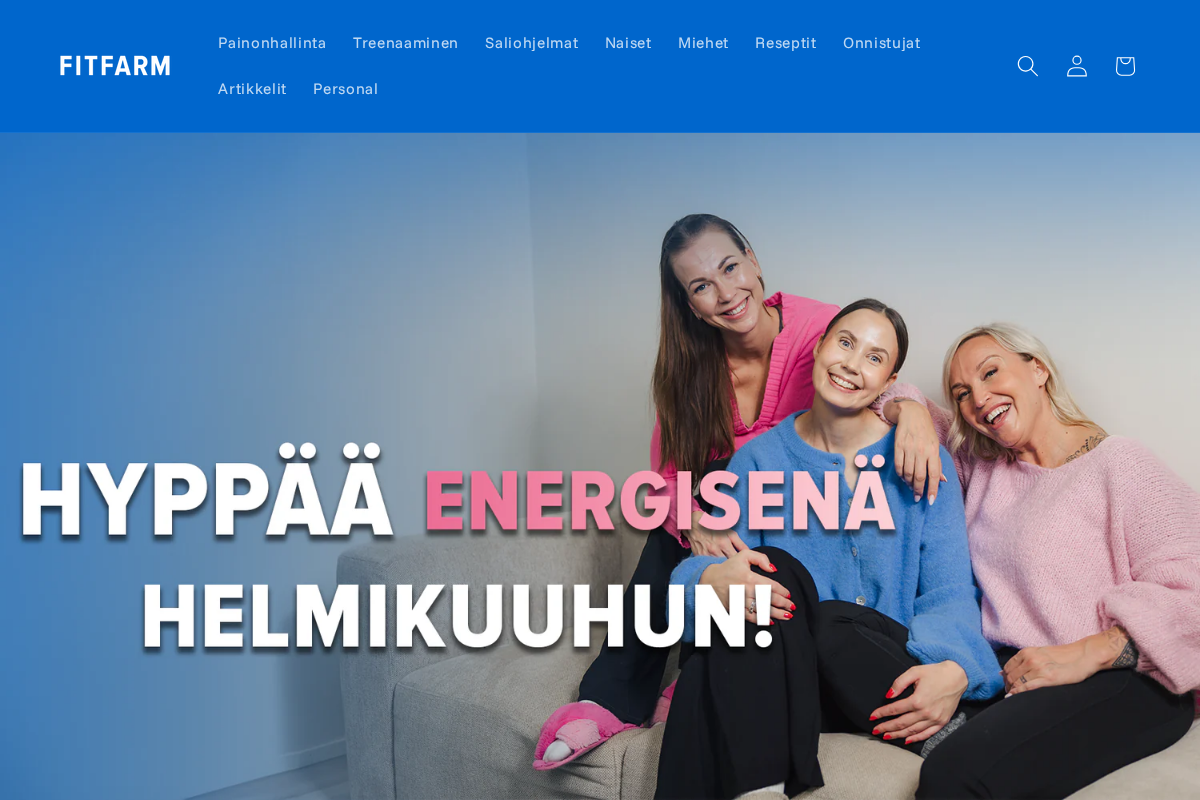 Fitfarm homepage screenshot