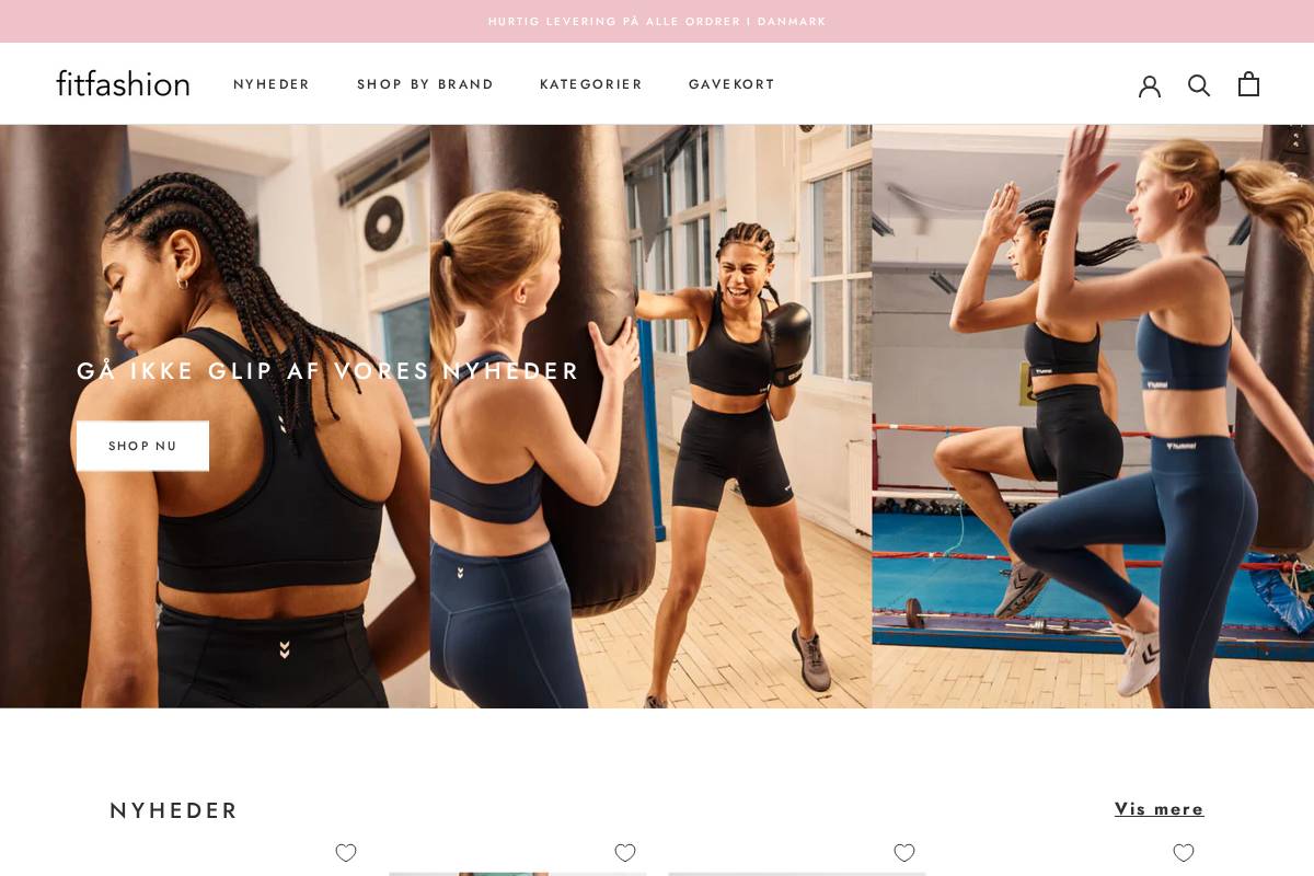 Fitfashion homepage screenshot
