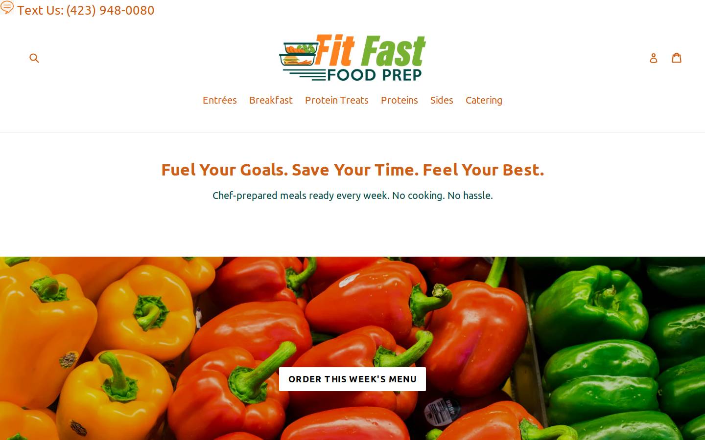 fitfastfoodprep.com homepage screenshot