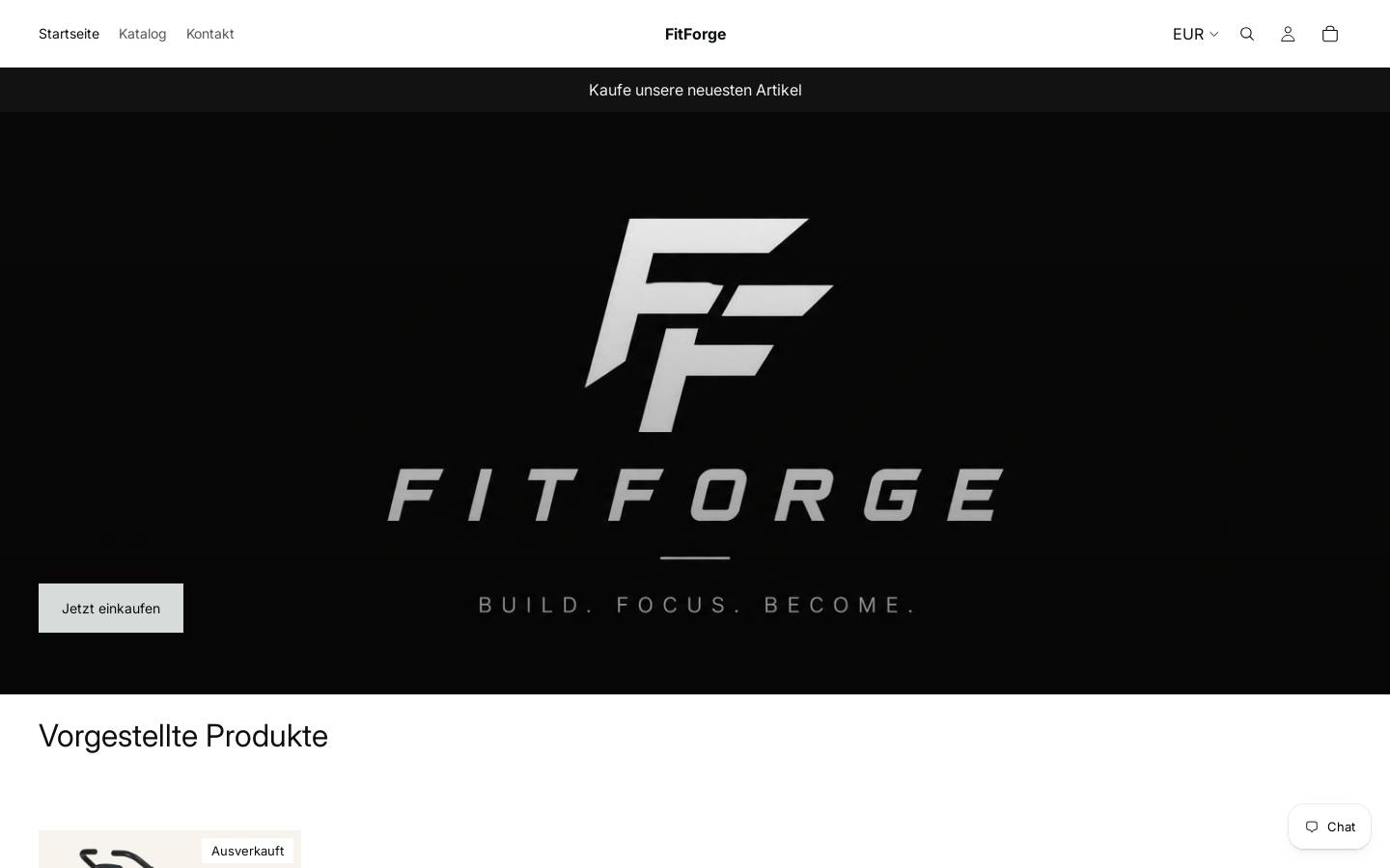 fitforgefitness.com homepage screenshot