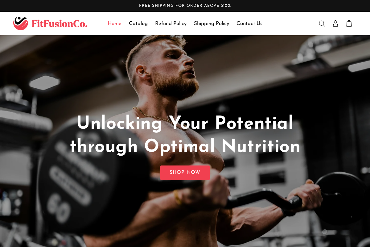 fitfusion-co.com homepage screenshot