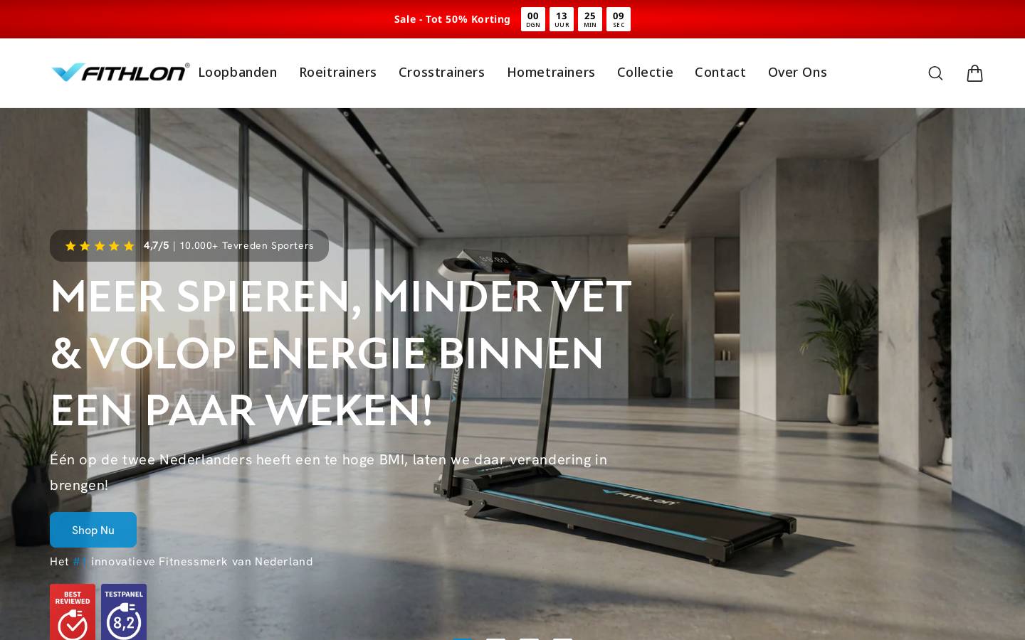Fithlon homepage screenshot