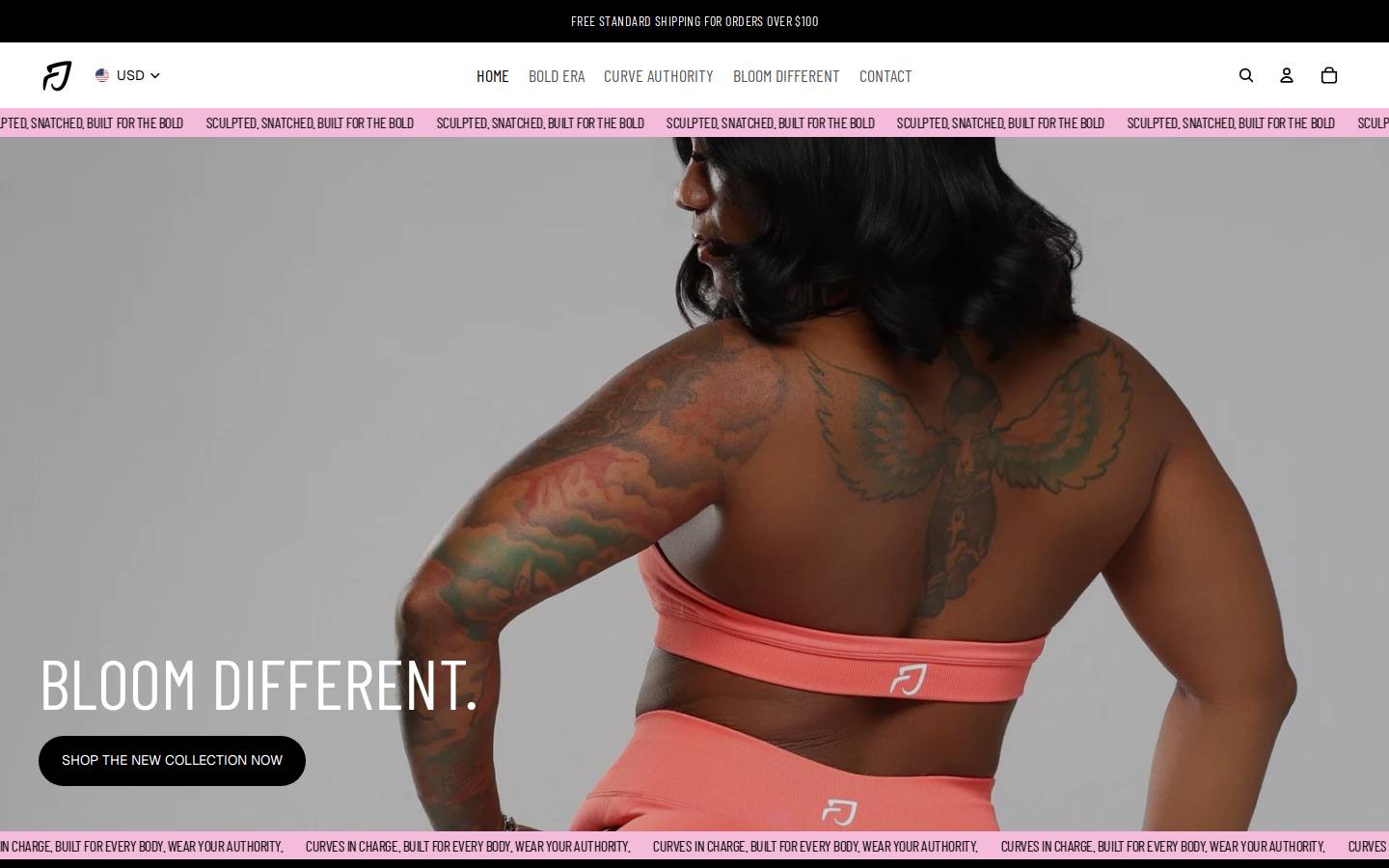 fitjazzapparel.com homepage screenshot