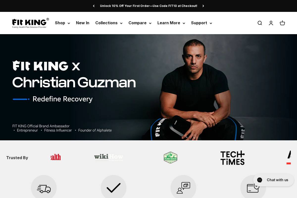 FIT KING homepage screenshot