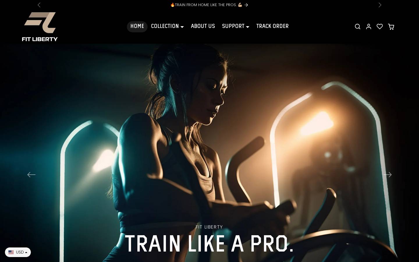 fitliberty.com homepage screenshot