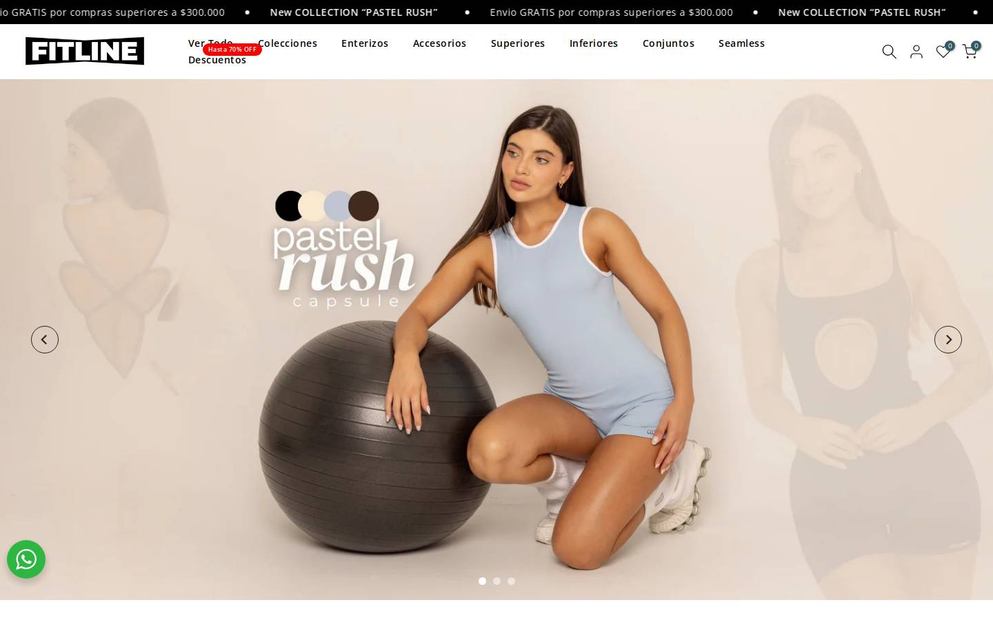 fitlinesportswear.com homepage screenshot