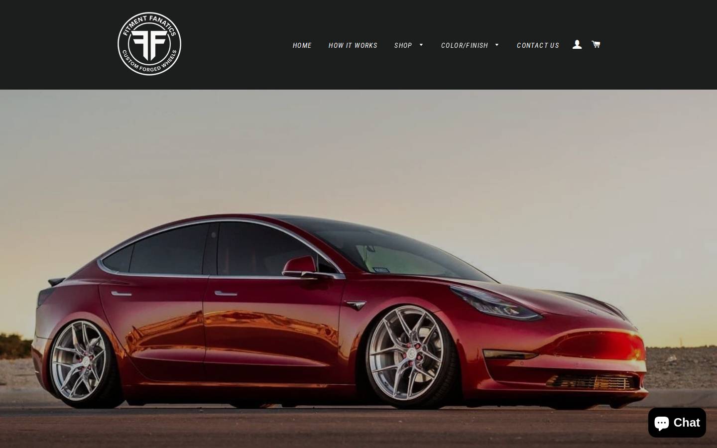 fitmentfanatics.com homepage screenshot