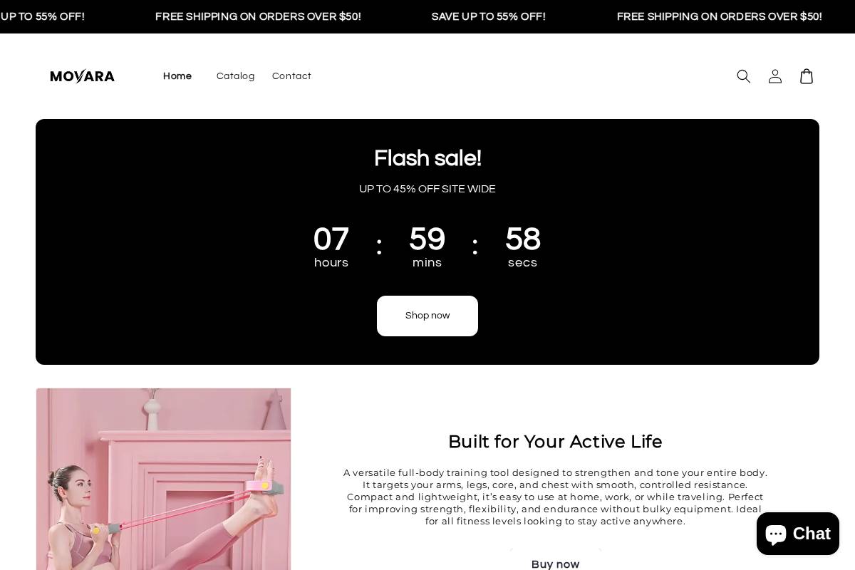 fitmovara.store homepage screenshot