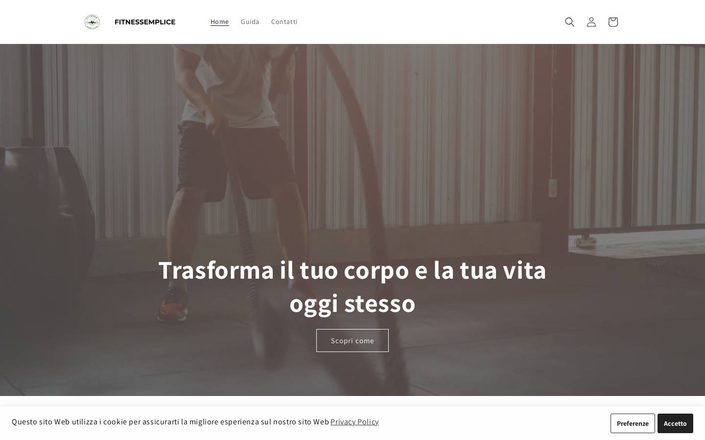 fitnessemplice.com homepage screenshot