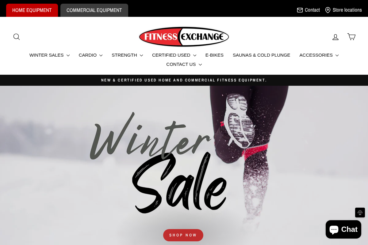 fitnessexchange.com homepage screenshot