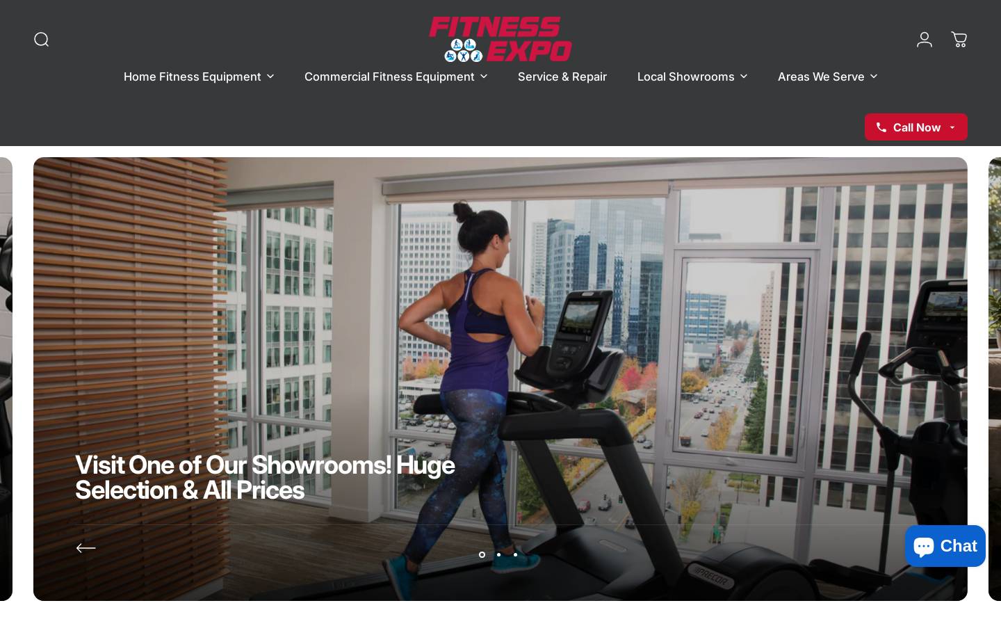 Fitness Expo homepage screenshot