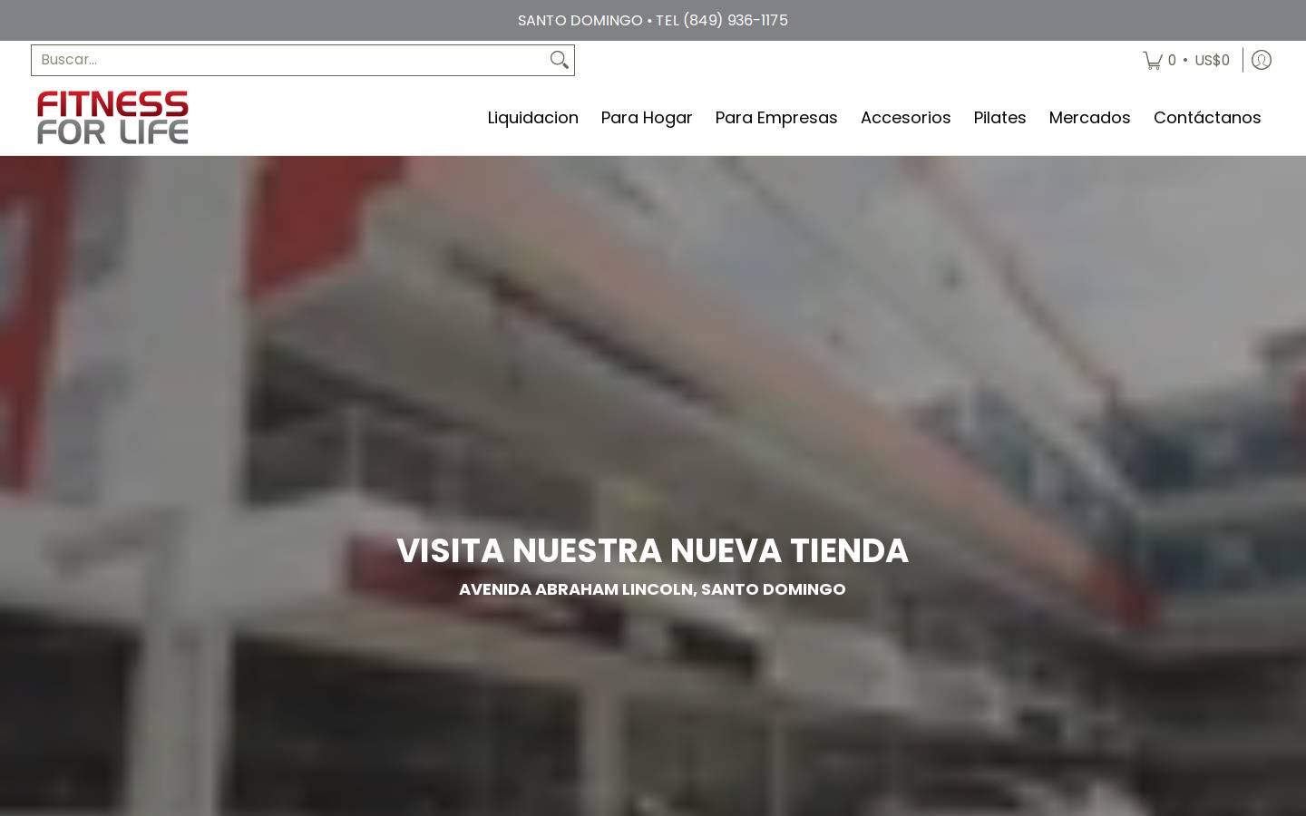 fitnessforlifedo.com homepage screenshot