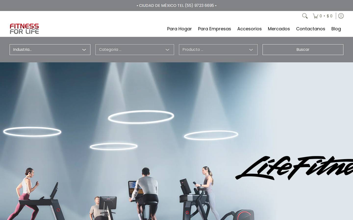 fitnessforlifemx.com homepage screenshot