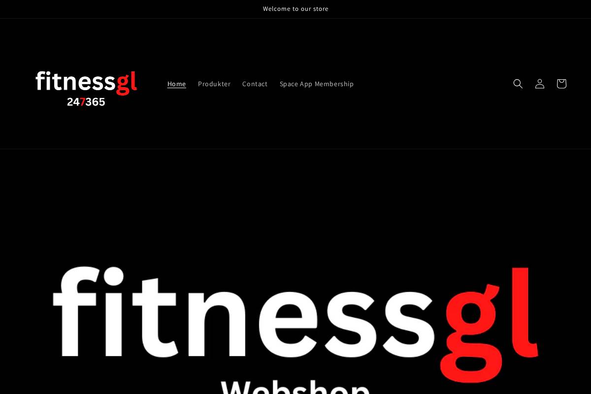 fitnessgl.shop homepage screenshot