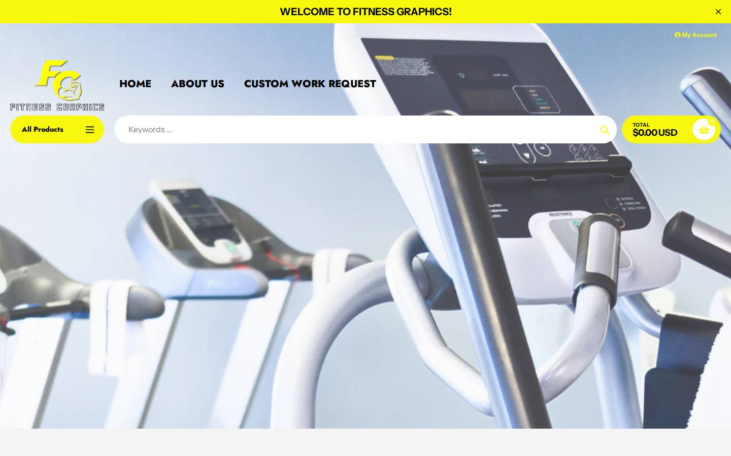 fitnessgraphics.com homepage screenshot