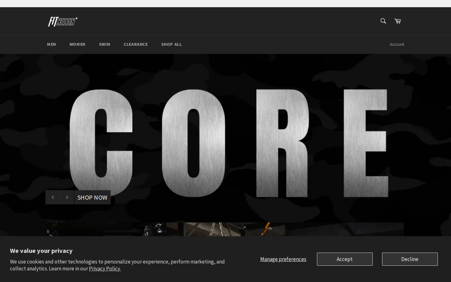 fitnessin.co homepage screenshot
