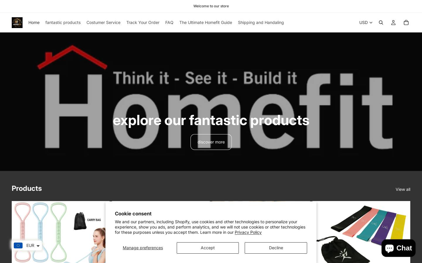 fitnexa.net homepage screenshot