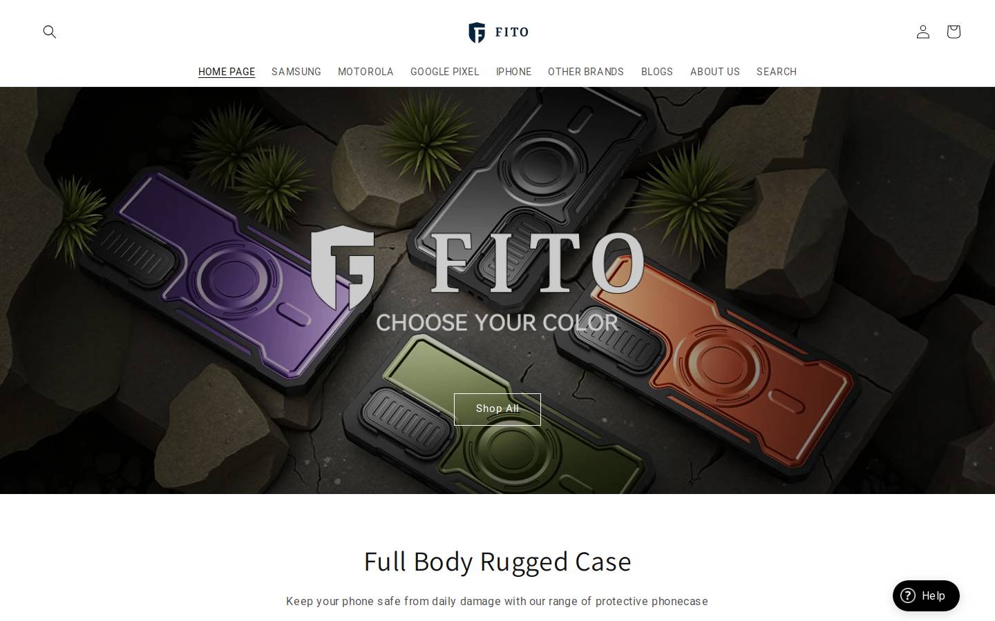 fitocase.com homepage screenshot