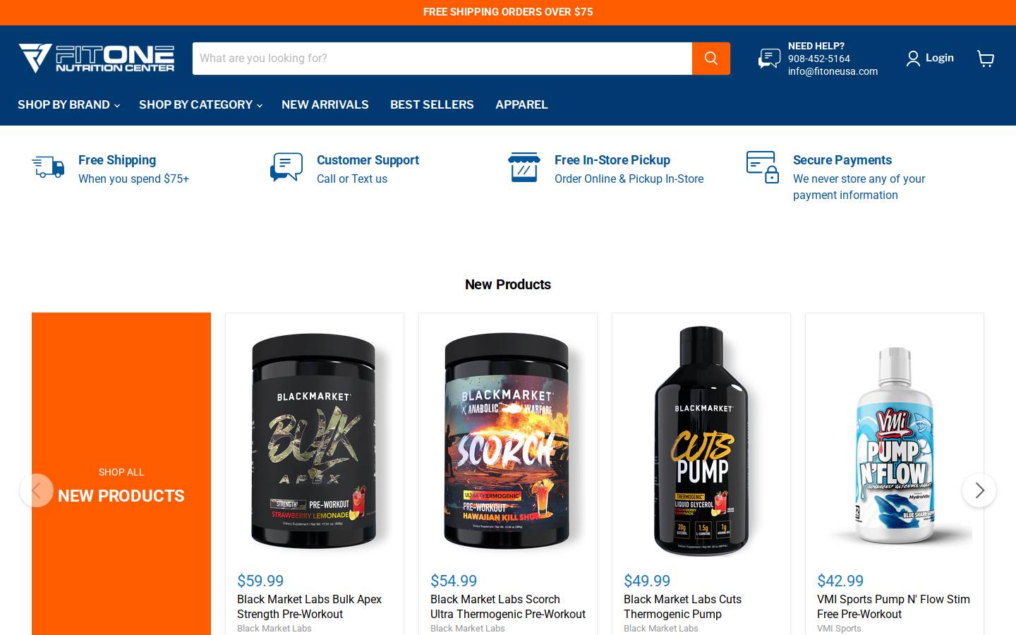 fitoneusa.com homepage screenshot