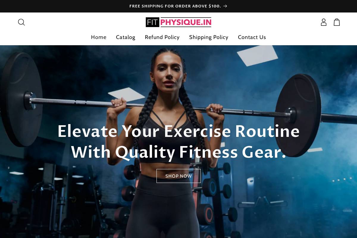 fitphysique-in.com homepage screenshot