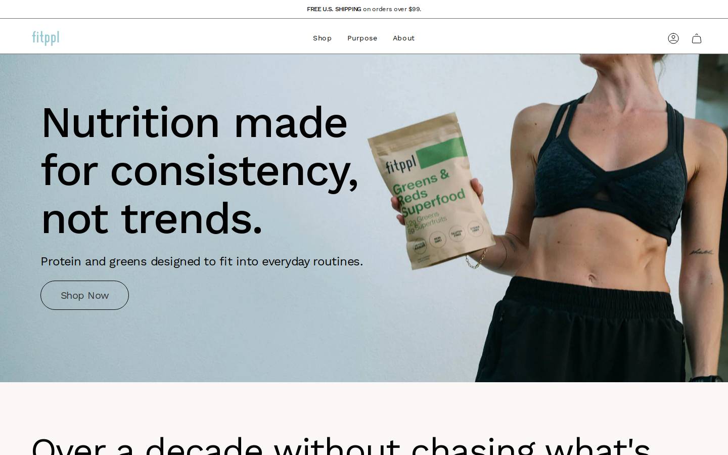 Fitppl homepage screenshot