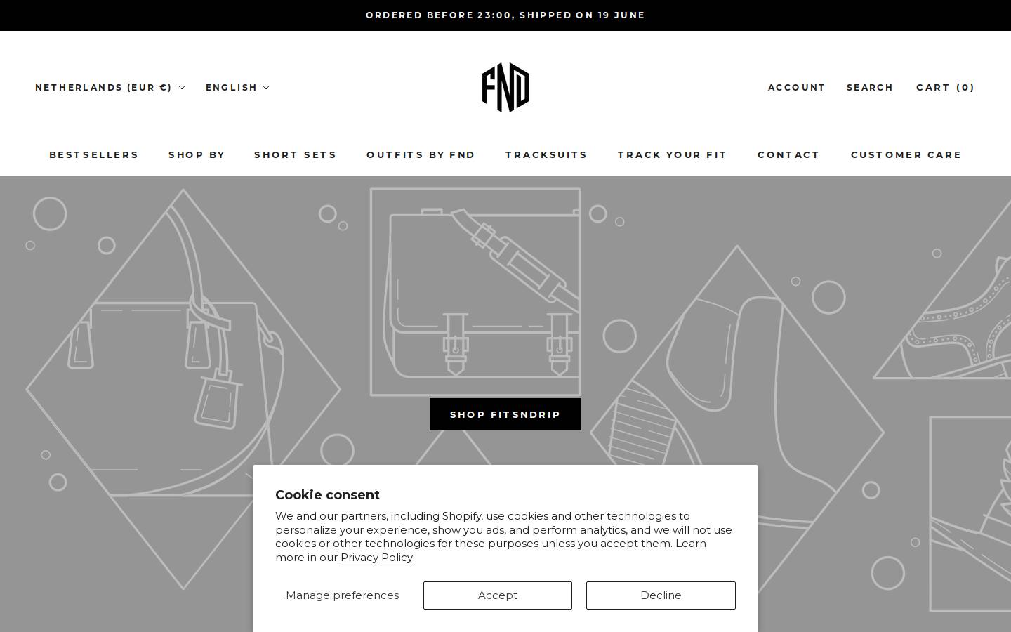 Fitsndrip homepage screenshot