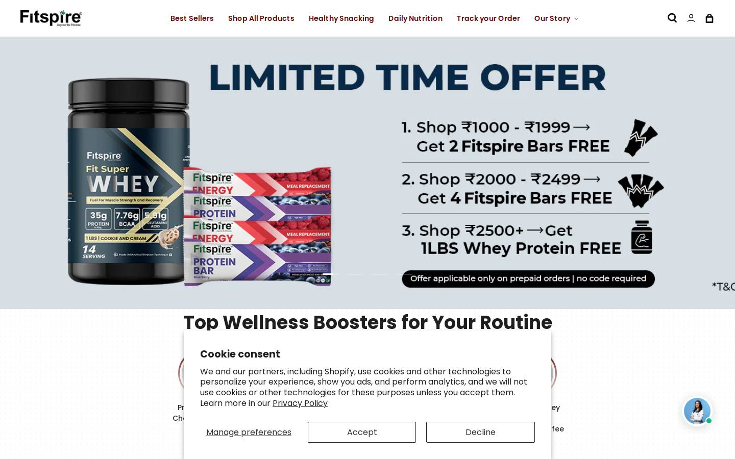 fitspire.fit homepage screenshot